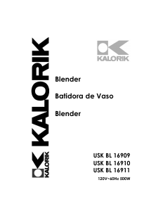 Handleiding Kalorik USK BL 16909 Blender