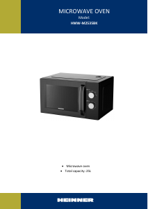 Manual Heinner HMW-M2535BK Microwave