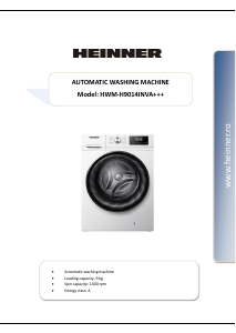 Handleiding Heinner HWM-H9014INVA+++ Wasmachine