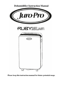 Handleiding Juro-Pro Ruby 25L WiFi Black Luchtontvochtiger