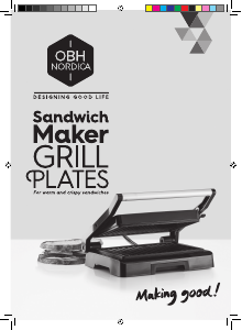 Brugsanvisning OBH Nordica 6889 Kontaktgrill