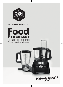 Manual OBH Nordica FO8218S0 Double Force Pro Food Processor