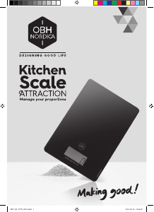 Manual OBH Nordica 9807 Attraction Kitchen Scale