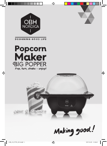 Bruksanvisning OBH Nordica 6398 Big Popper Popcornmaskin