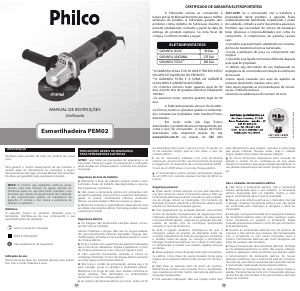 Manual Philco PEM02 Rebarbadora