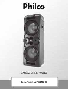Manual Philco PCX20000 Altifalante