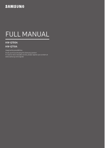 Manual Samsung HW-Q700A Sistemul home cinema