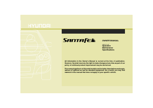 Manual Hyundai Santa Fe (2009)