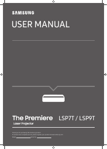 Bruksanvisning Samsung SP-LSP7TFA The Premiere Projektor