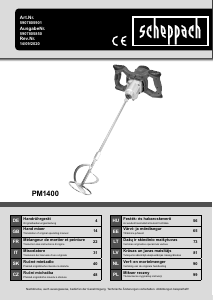 Instrukcja Scheppach PM1400 Mieszarka ręczna