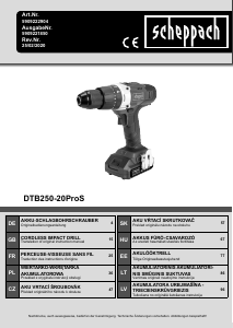 Manual Scheppach DTB-20ProS Drill-Driver