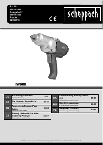 Manual Scheppach IW900 Impact Wrench