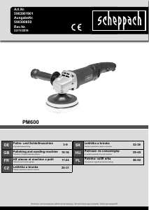 Handleiding Scheppach PM600 Polijstmachine