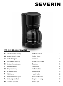 Manuale Severin KA 4323 Macchina da caffè