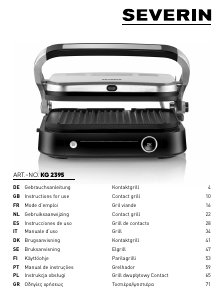 Manual Severin KG 2395 Contact Grill