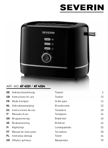 Manual Severin AT 4321 Toaster
