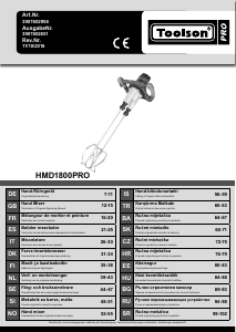 Kasutusjuhend Toolson HMD1800PRO Segumikser