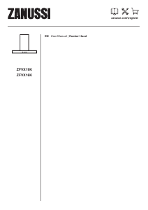 Manual Zanussi ZFVX16K Cooker Hood