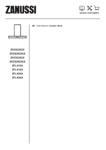 Manual Zanussi ZFLX29A Cooker Hood