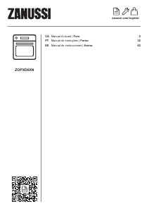 Manual de uso Zanussi ZOPXD6XN Horno