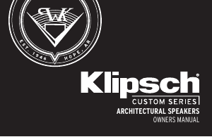 Manual Klipsch CS-16CSM Speaker