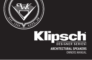 Handleiding Klipsch DS-160CSM Luidspreker