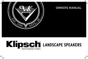 Handleiding Klipsch PRO-500T-LS Luidspreker