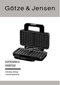 Instrukcja Götze & Jensen GWM700X Gofrownica
