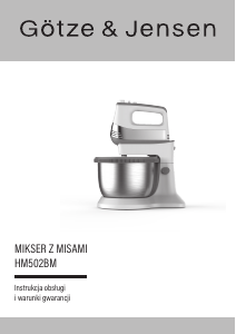 Instrukcja Götze & Jensen HM502BM Mikser ręczny