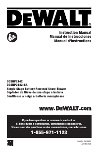 Handleiding DeWalt DCSNP2142Y2 Sneeuwblazer