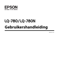 Handleiding Epson LQ-780N Printer