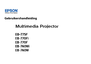 Handleiding Epson EB-770Fi Beamer