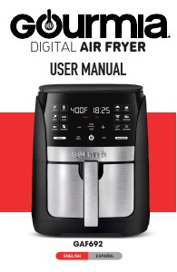 Manual de uso Gourmia GAF692 Freidora