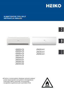 Instrukcja Heiko JS026-D2 Klimatyzator
