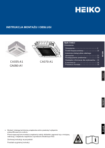 Instrukcja Heiko CA070-A1 Klimatyzator