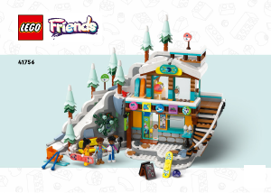 Manual Lego set 41756 Friends Holiday ski slope and café