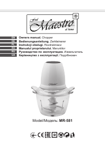 Bedienungsanleitung Maestro MR-581 Universalzerkleinerer