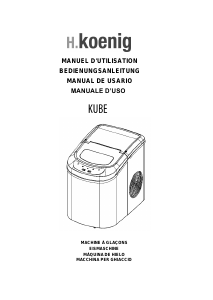 Bedienungsanleitung H.Koenig Kube Eiswürfelbereiter