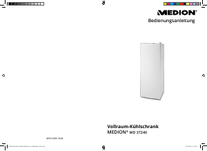 Bedienungsanleitung Medion MD 37240 Kühlschrank