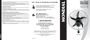 Manual Mondial NVP-PRO-55 Ventilador