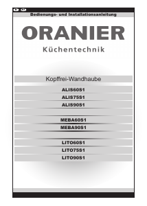 Bedienungsanleitung Oranier MEBA60S1 Dunstabzugshaube