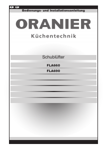 Bedienungsanleitung Oranier FLA690 Dunstabzugshaube