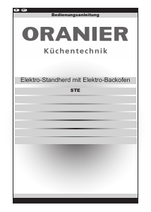 Bedienungsanleitung Oranier STE 638 Herd