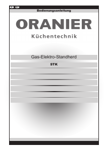 Bedienungsanleitung Oranier STK 657 Herd