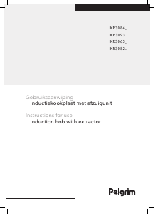 Handleiding Pelgrim IKR3082F Kookplaat