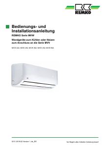 Bedienungsanleitung Remko MVW 562 Klimagerät