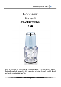 Manuál Rohnson R-518 Sekáček