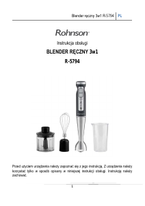 Instrukcja Rohnson R-5794 Blender ręczny