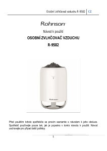 Manuál Rohnson R-9582 Zvlhčovač