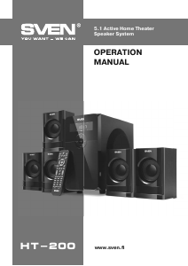 Manual Sven HT-200 Home Theater System